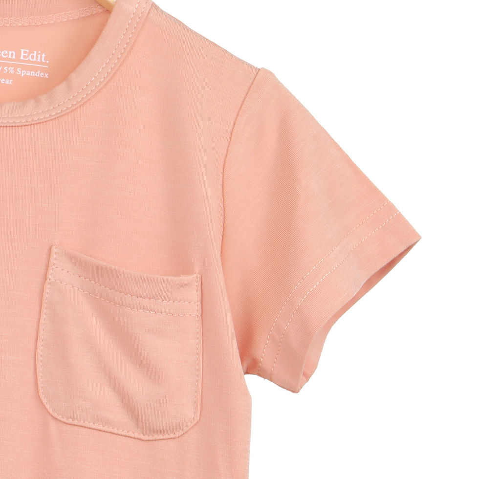 Thumbnail: Premium Bamboo T-Shirt &amp; Shorts Set (Peach)