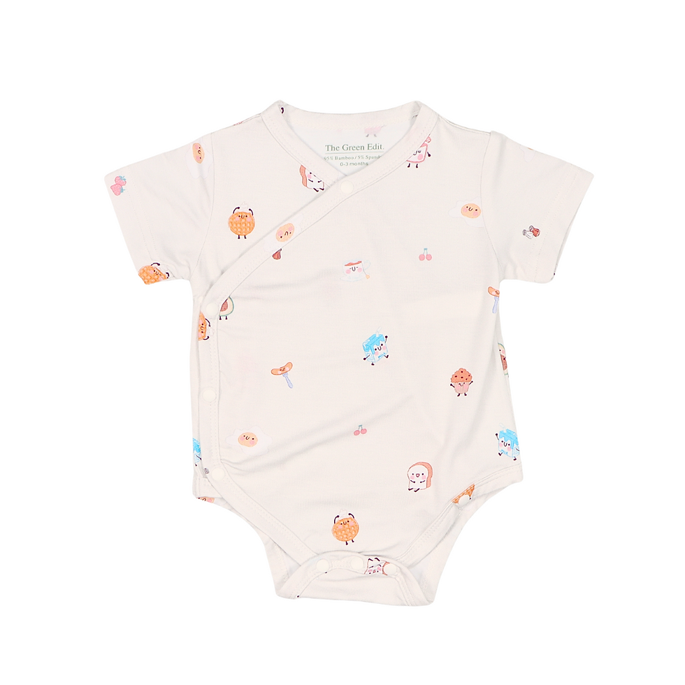 Thumbnail: Premium Bamboo Kimono Bodysuit (Breakfast Club)