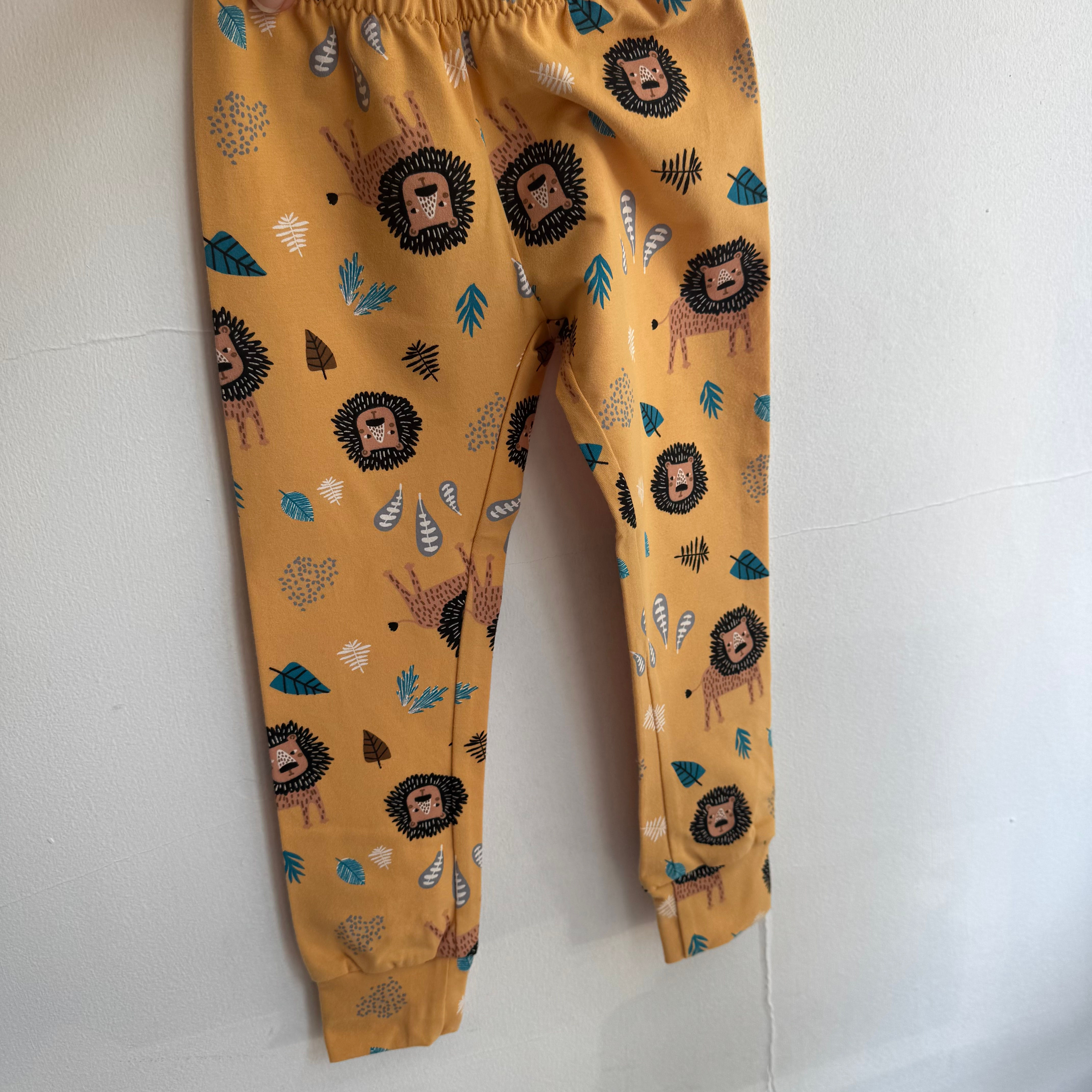Bear & Babe Yellow Lion Leggings