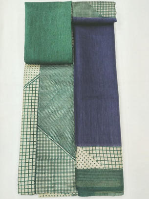 Munga Tussar Silk Unstitch Suit Set