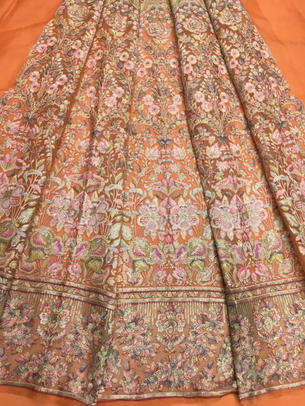Silk Organza Kashmiri Work Kali
