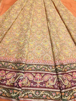 Silk Organza Kashmiri Work Kali