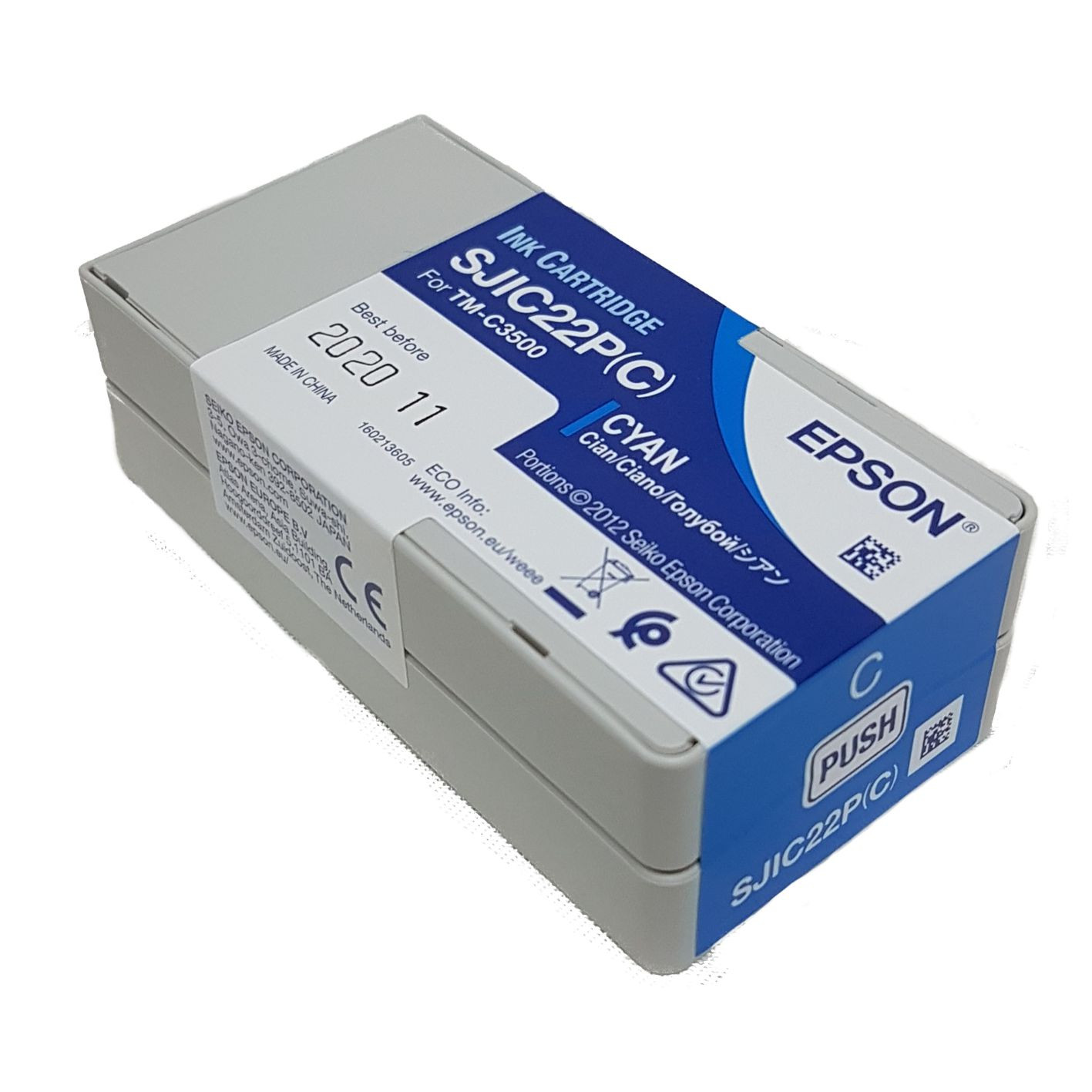 TM-C3500 Cyan Ink Cartridge SJIC22P(C)