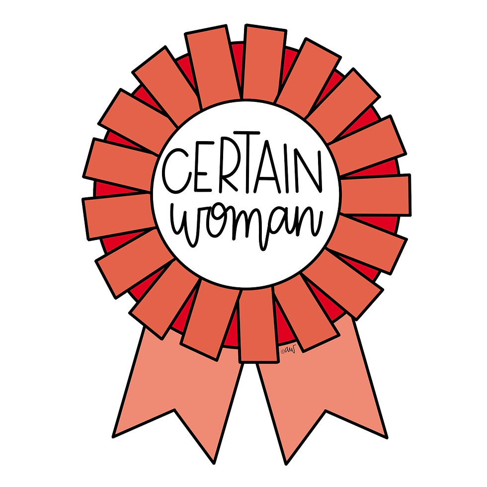 Thumbnail: Certain Woman Badge | Luke 8:2 Scripture Graphic