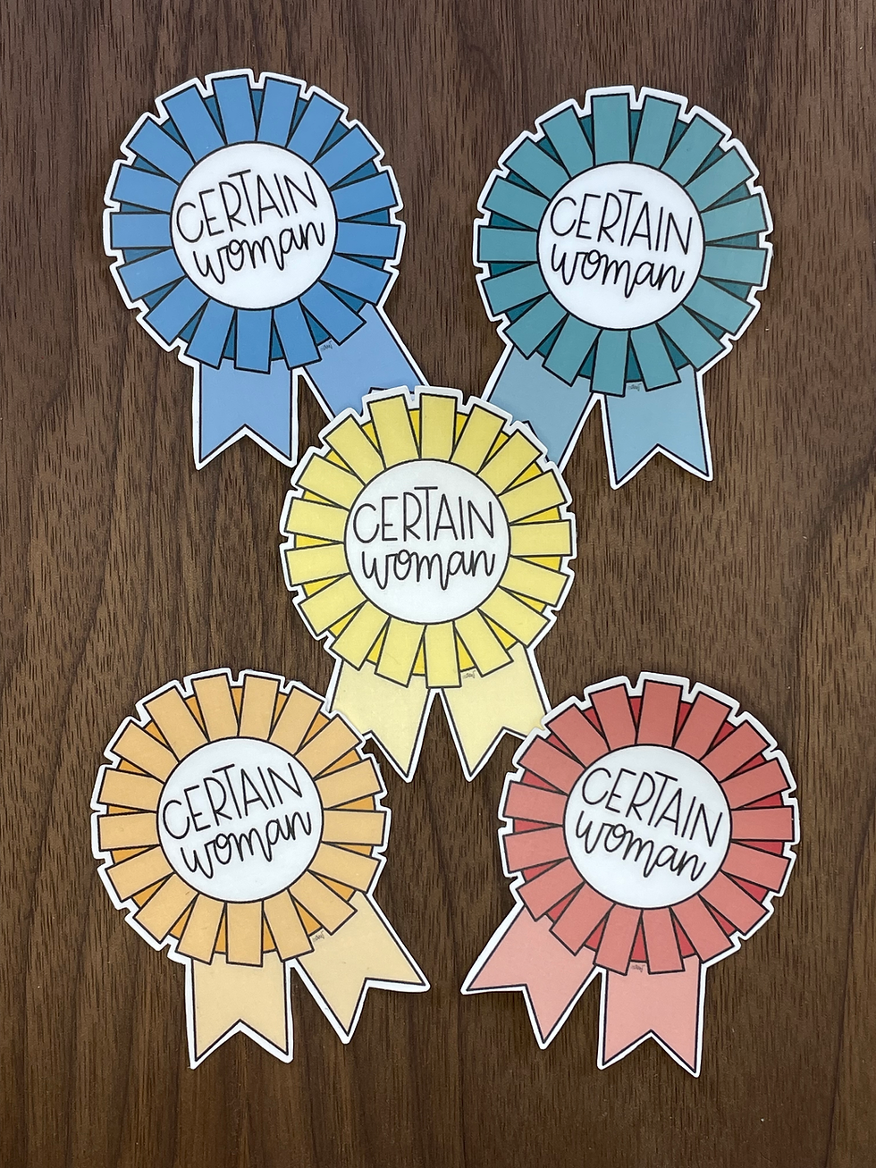 Thumbnail: Certain Woman Badge | Luke 8:2 Scripture Graphic