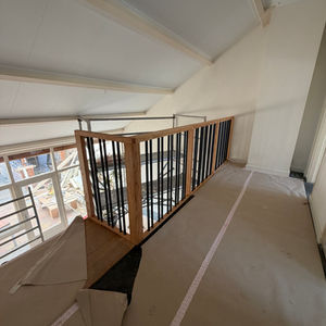 Massief eiken balustrade
