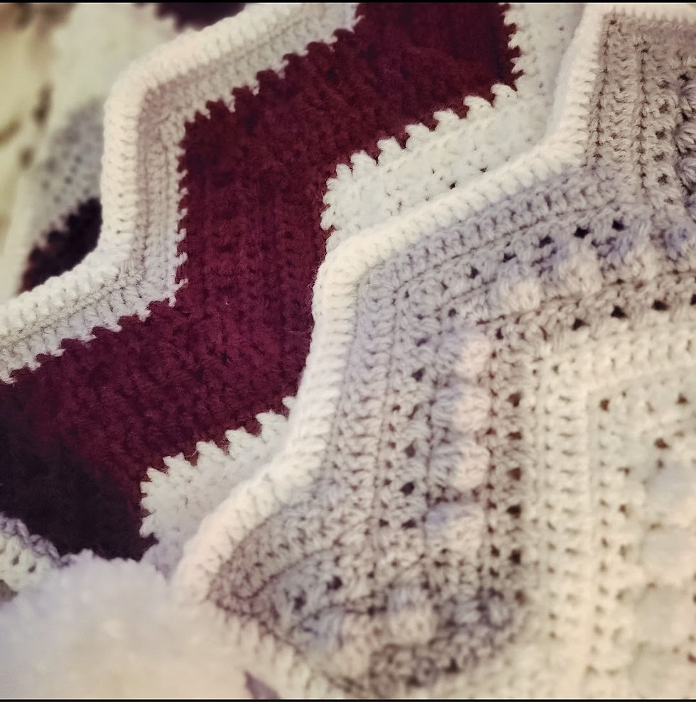 Thumbnail: Hugs 'n' Kisses Chevron Blanket