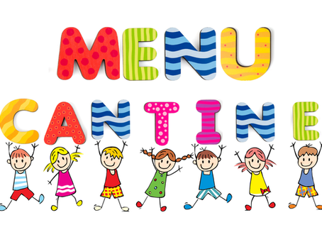 Menu de la cantine