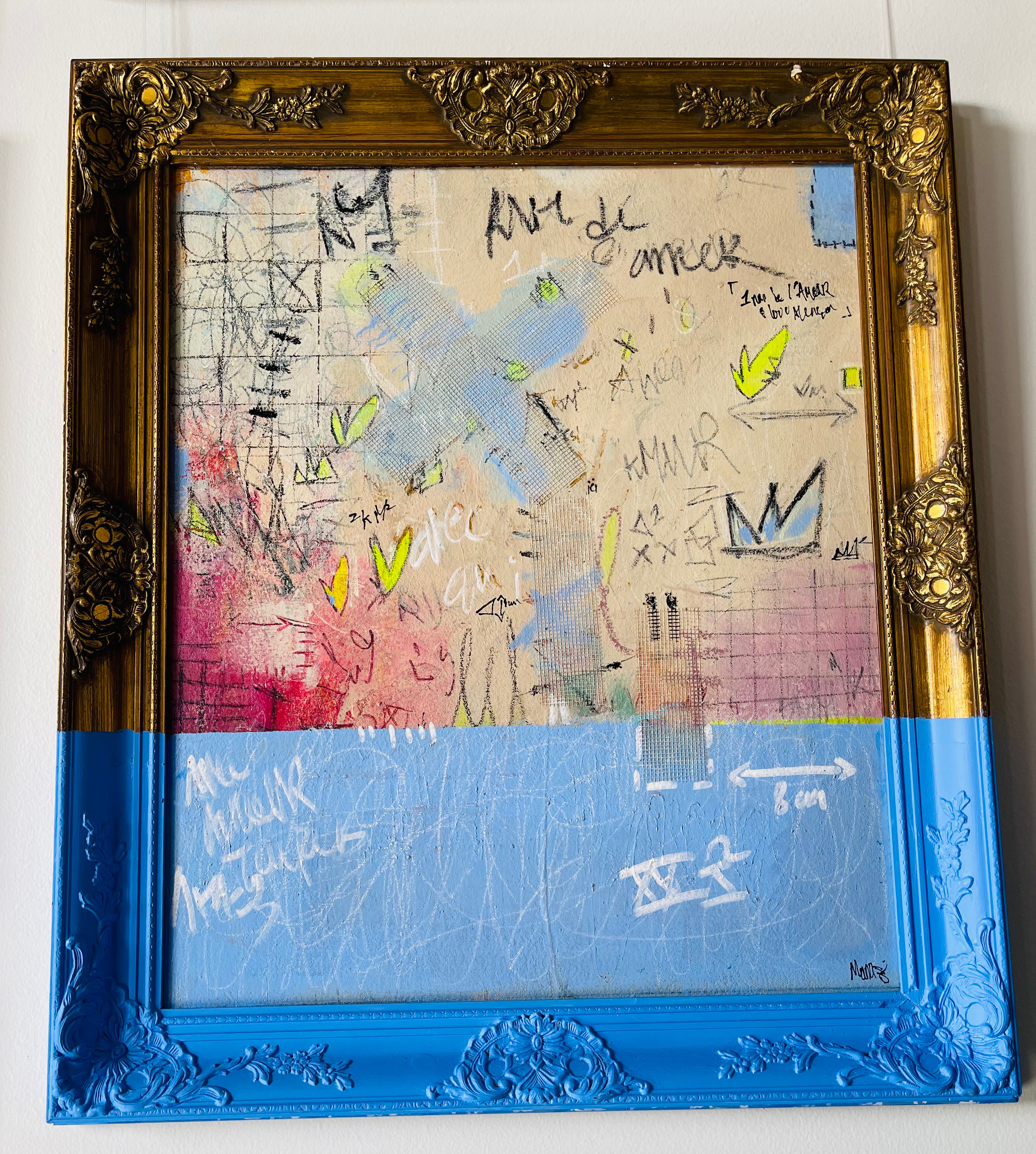 "Luxe de Rue" 31x26.5 inches on canvas and framed.