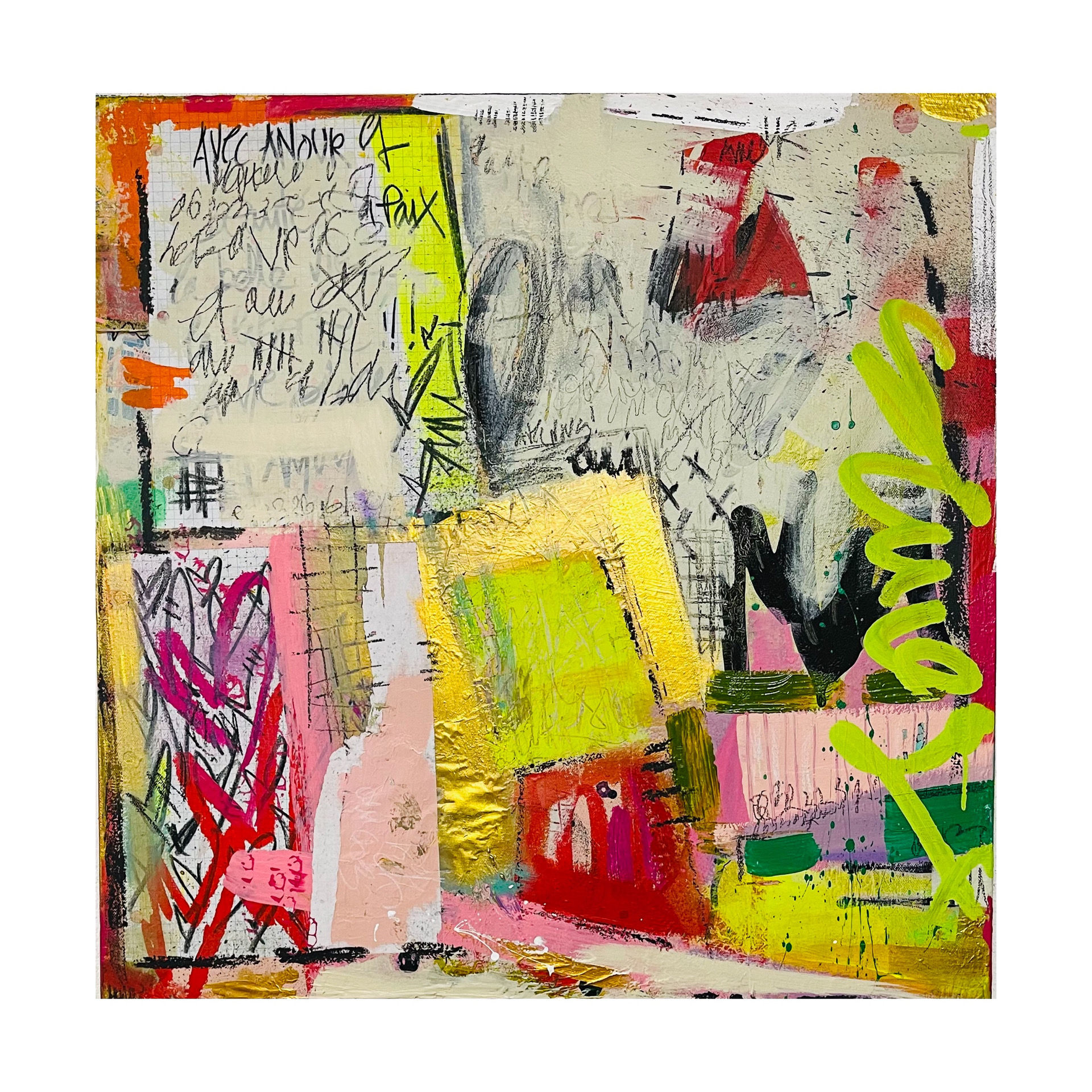 "Coeur Sauvage" 24"x24" inches on canvas