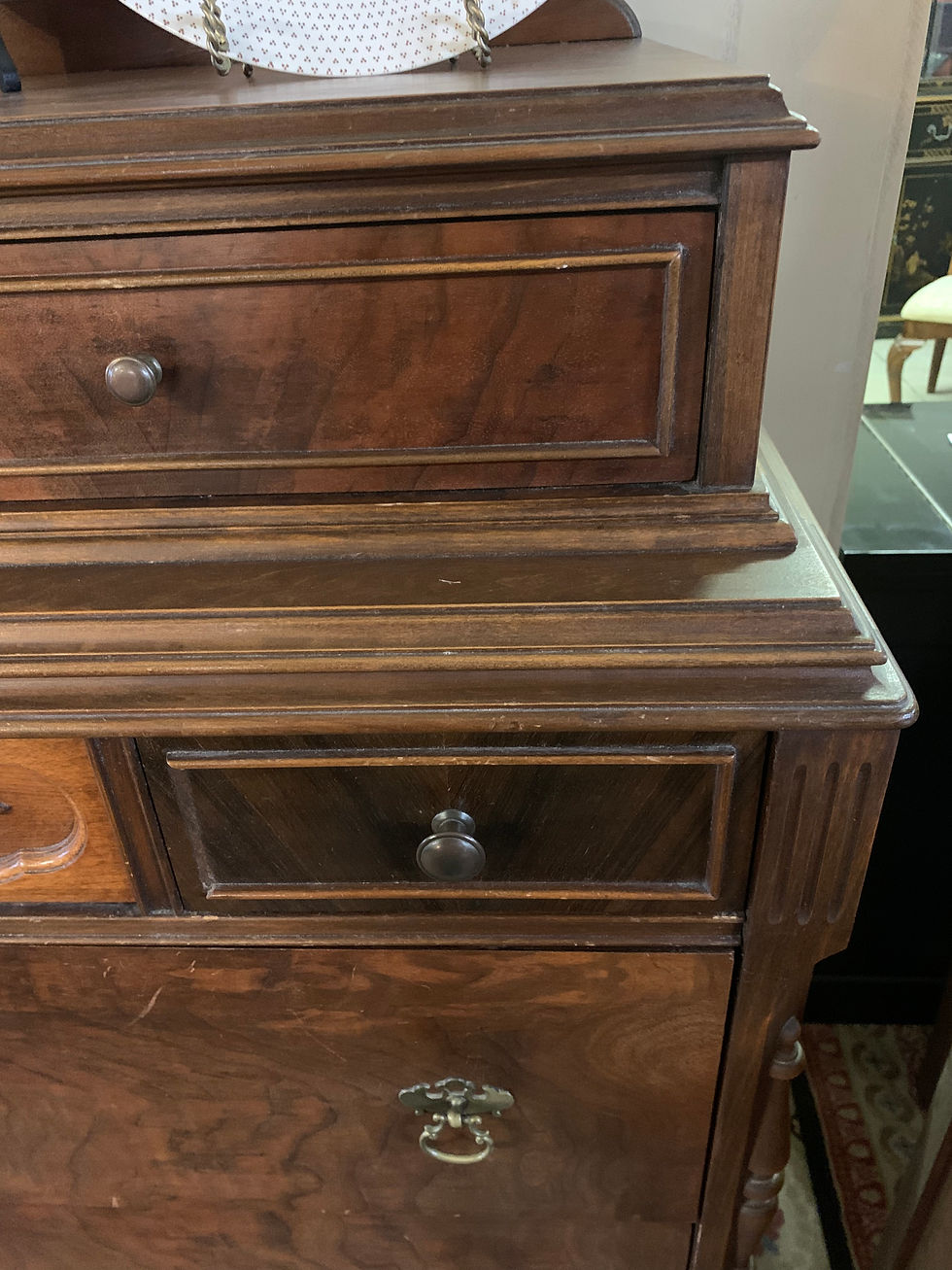 Thumbnail: Antique Victorian-style Highboy Dresser