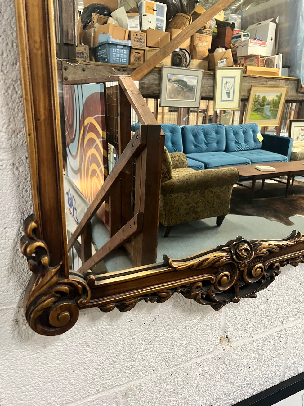Thumbnail: 1930's French Influenced Decorator Mirror