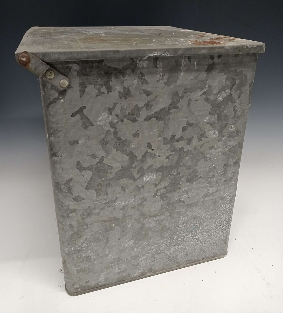 Thumbnail: Vintage Leinert's Galvanized Insulated Metal Front Porch Milk Man Box