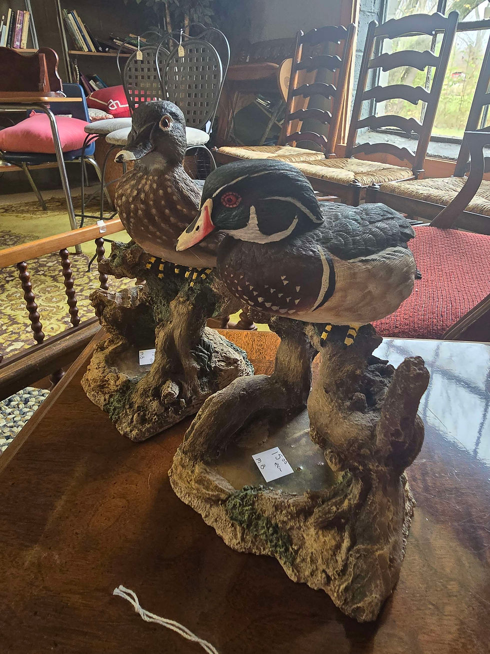 Thumbnail: Vintage Duck Bookend Pair