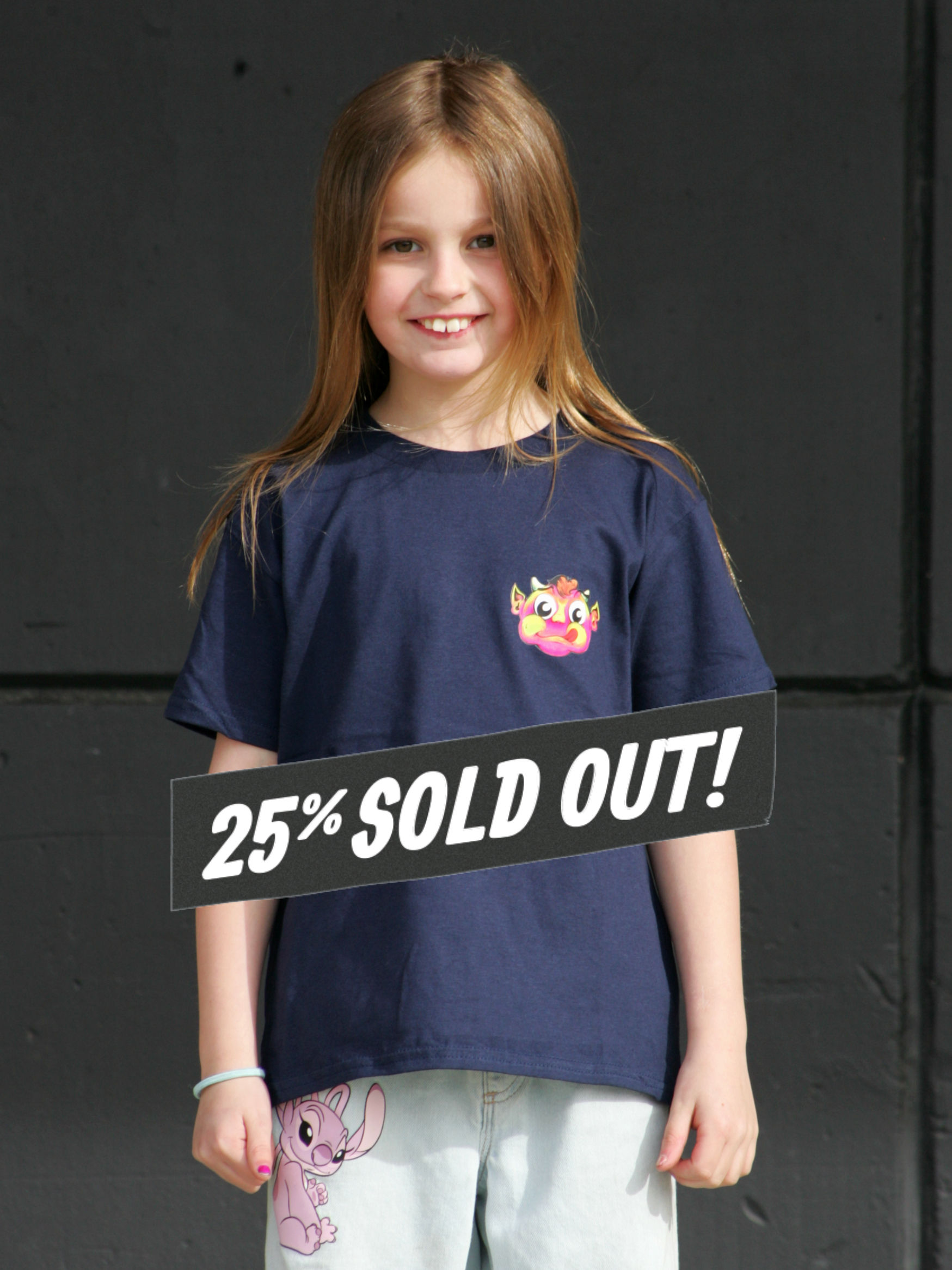 Kids Skate Devil Tee Navy