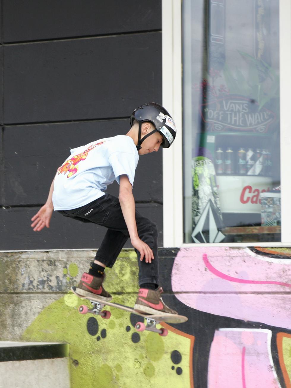 Thumbnail: Kids Skate Devil Tee Sky Blue
