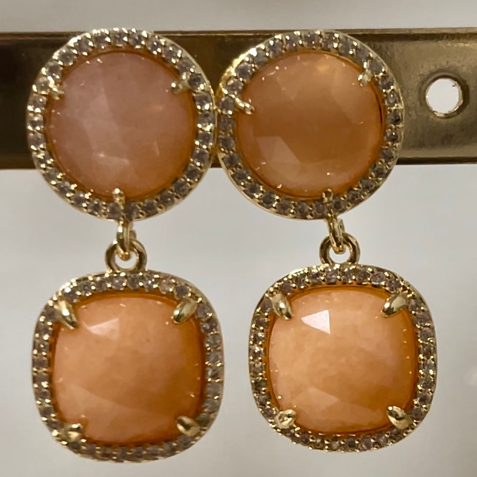 Miniatura: Arete Queen Piedras Naturales B