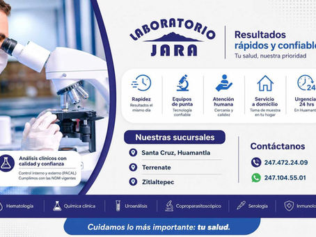 🩺🔬 JARA LABORATORIO CLÍNICO: RESULTADOS RÁPIDOS Y CONFIABLES 🔬🩺