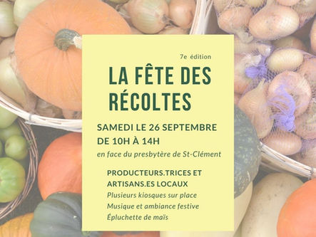 La Fête des récoltes - 26 septembre