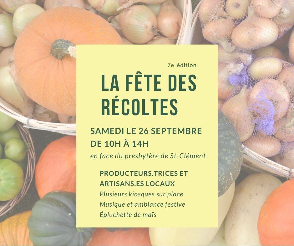 La Fête des récoltes - 26 septembre
