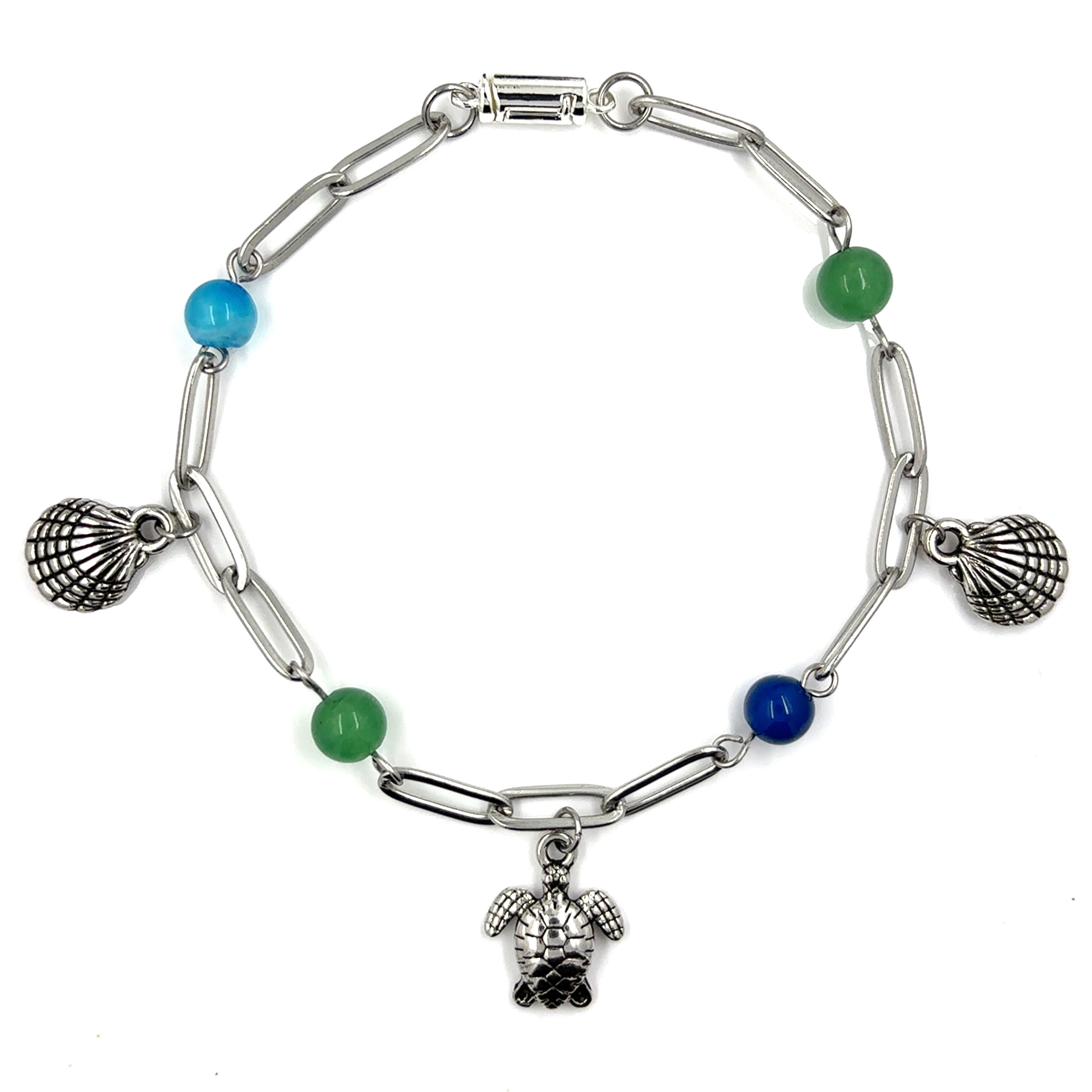 "Cameron" Sea Life Charm Bracelet with Freedom Clasp™