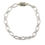 Thumbnail: Sterling Silver 5.4mm Patterned Oval Bracelet with Freedom Clasp™