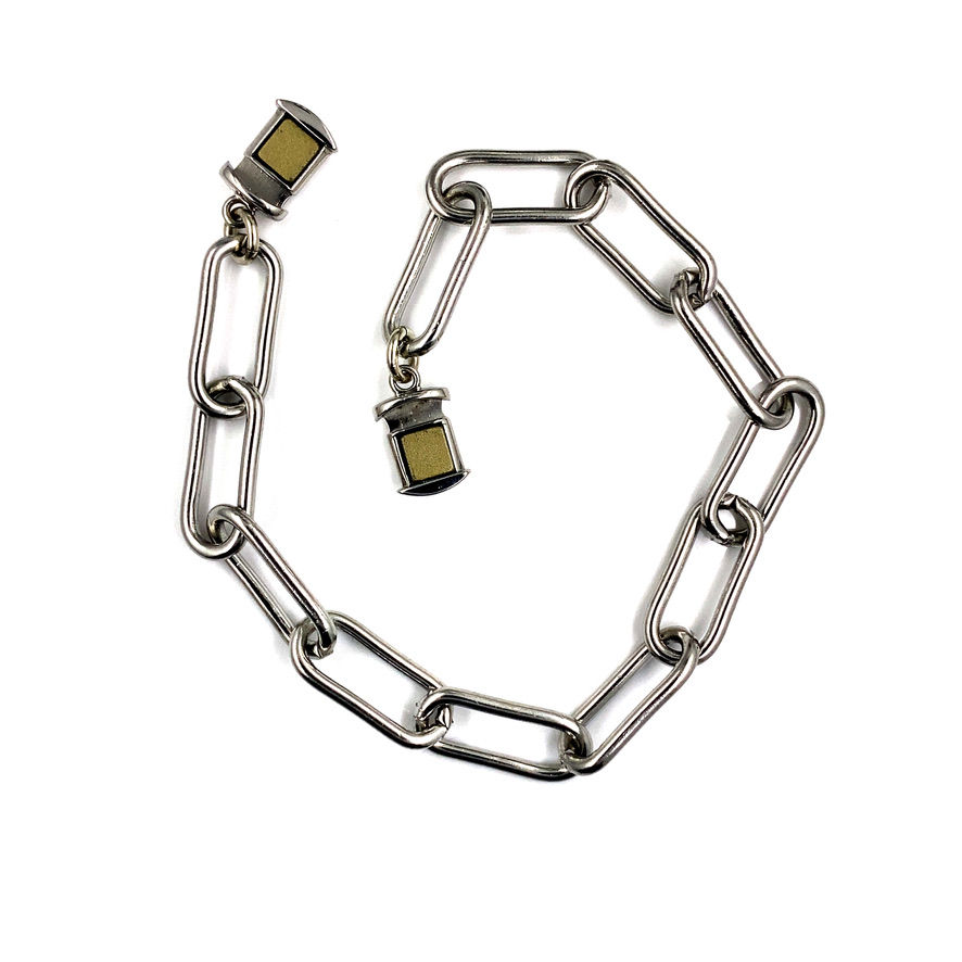 Miniaturbild: Stainless 7mm Paperclip Bracelet with Freedom Clasp™