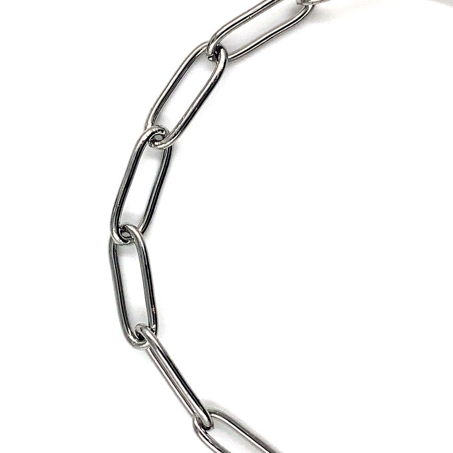 Miniature : Stainless 4mm Paperclip Chain with Freedom Clasp (Wholesale)