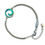 Thumbnail: Adjustable Blue Ocean Wave Bracelet with Freedom Clasp