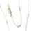 縮圖：Sterling Silver 1mm Cable Chain Necklace with 2mm Beads & Freedom Clasp™