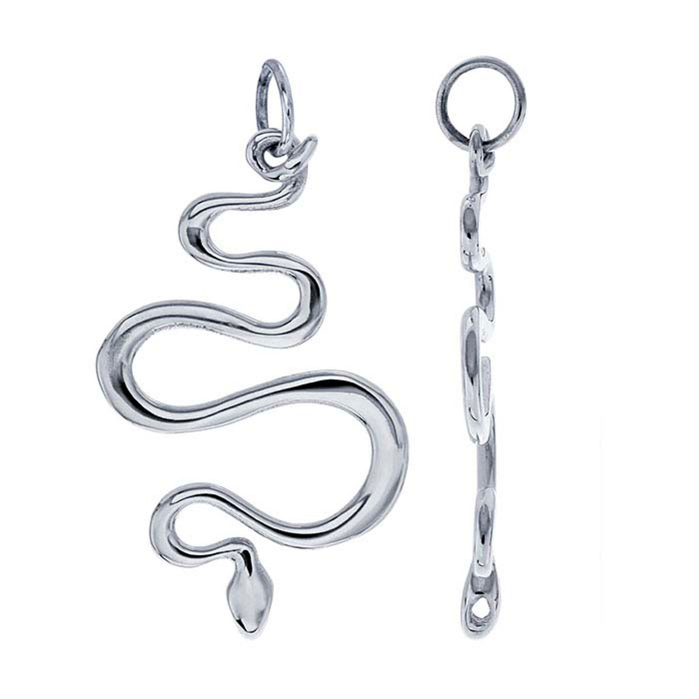 Sterling Silver Snake Pendant