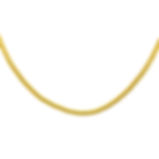 Miniature : 18K Gold Plated Stainless Steel 2mm Curb Chain Necklace with Freedom Clasp