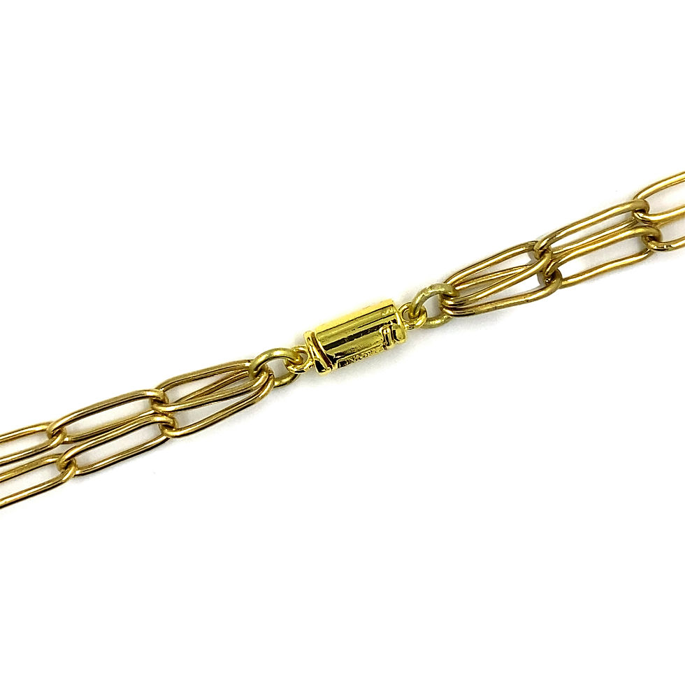 Miniatura: Double Gold-Plated Paperclip Necklace with Freedom Clasp™