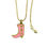Thumbnail: Pink Cowgirl Boot Necklace with Freedom Clasp™