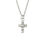 Miniature : Small Rhinestone Cross Necklace with 4mm Freedom Clasp™