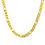 Thumbnail: 18K Gold-Plated Stainless 4.5mm Figaro Chain with Freedom Clasp (Wholesale)