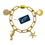 Miniature : "Kelly" Gold-Plated Sea Life Charm Paperclip Bracelet with Freedom Clasp™