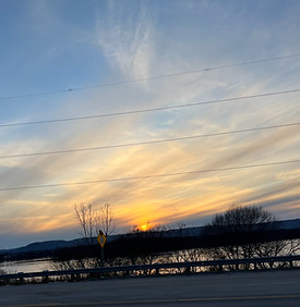 sunset over Lake Onalaska