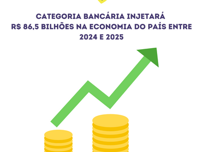 Categoria bancária injetará R$ 86,5 bilhões na economia do país entre 2024 e 2025