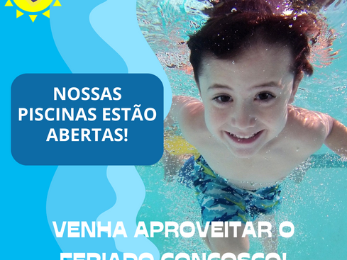 Piscinas do Seeb Sorocaba estão abertas, venha aproveitar!