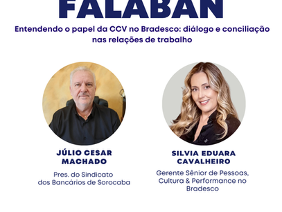 Falaban de hoje (20) falará sobre o papel da CCV no Bradesco