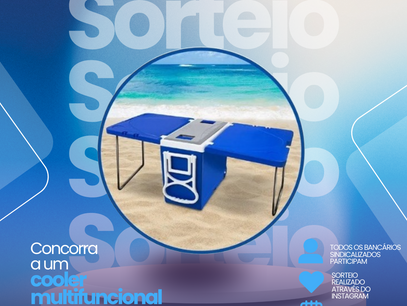 Sorteio mensal Seeb Sorocaba: 10 bancários sindicalizados serão contemplados com um cooler multifuncional