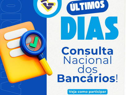 Consulta Nacional dos Bancários pode ser respondida até o dia 2 de agosto