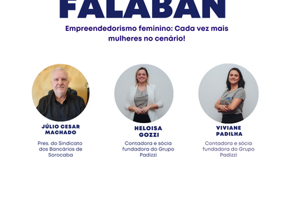 Falaban da próxima segunda (27) irá falar sobre empreendedorismo feminino, não perca!