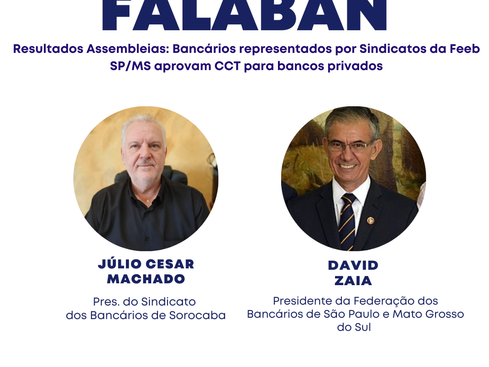 Falaban de hoje (09) receberá o David Zaia para falar sobre os resultados das assembleias