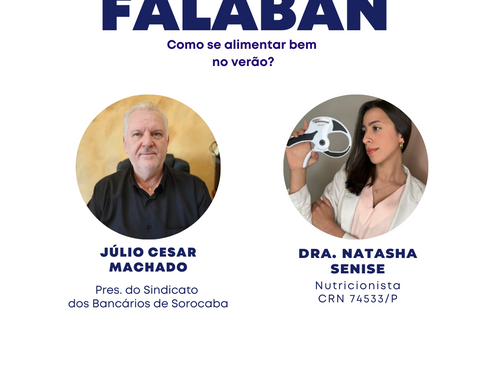 Falaban de segunda-feira (30) dará dicas de alimentação saudável no verão