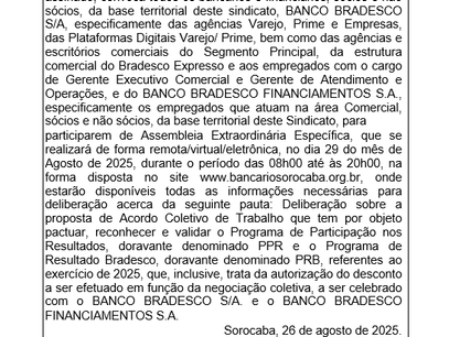 EDITAL ASSEMBLEIA BRADESCO