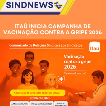 Itaú inicia campanha de vacinação contra a gripe 2026