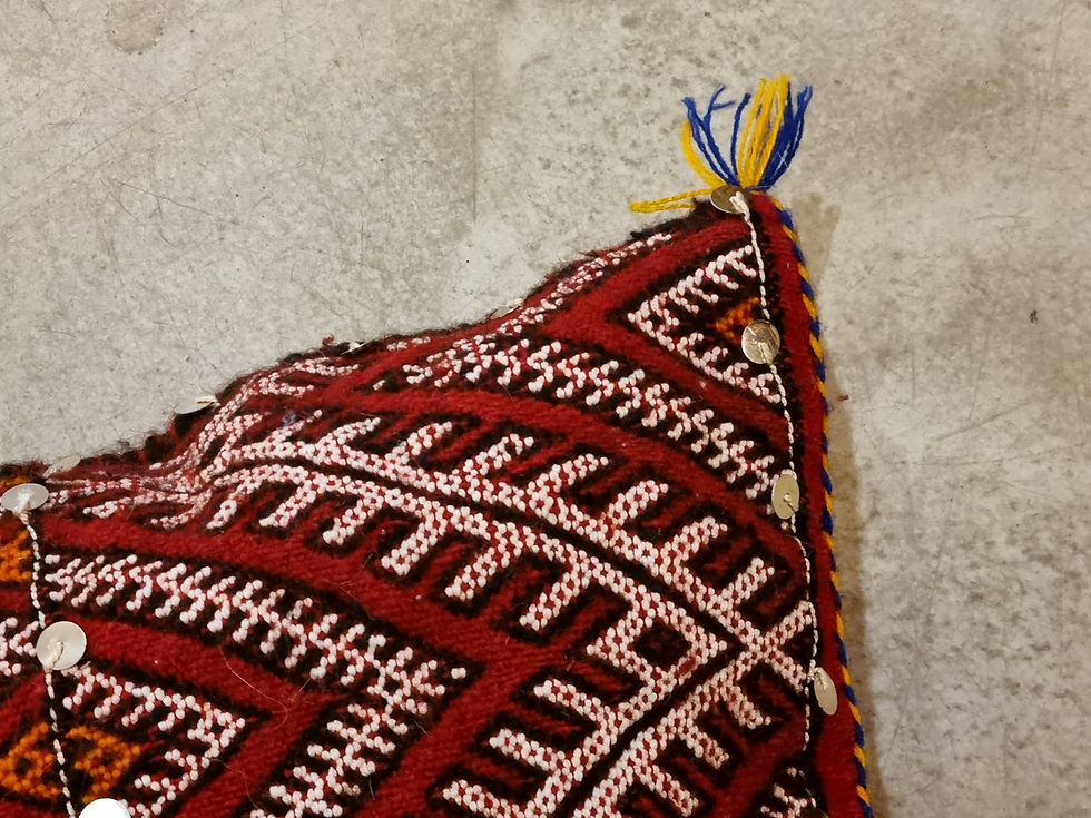 Miniature : Coussin Zayane avec sequins