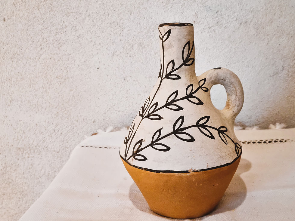 Miniature : Cruchon motif "feuillages"